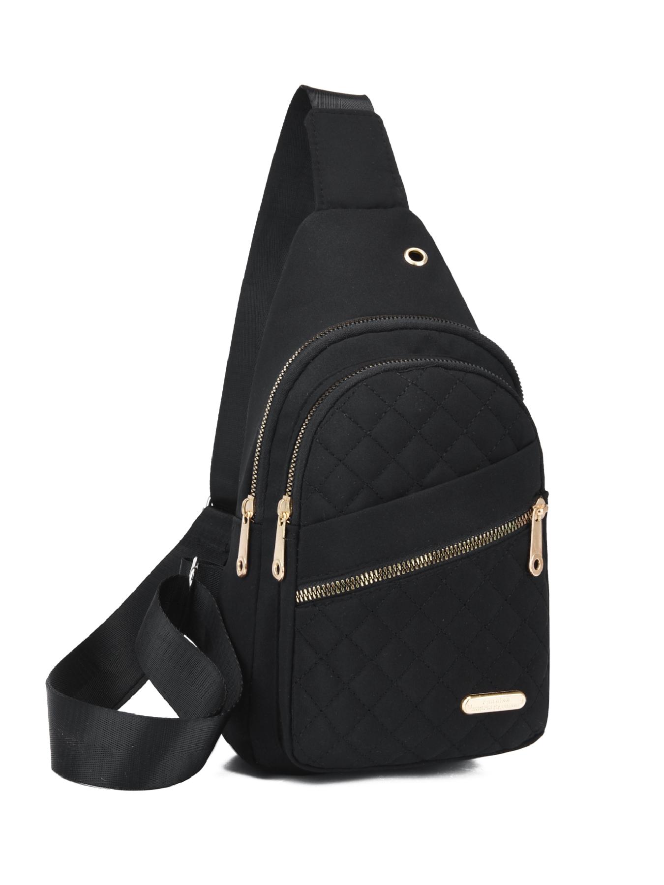 Quilted Texture Zipper Fanny Pack, Casual Solid Color Chest Belt Bum Bag for Women, Trendy Versatile Daily Commuting Bag, Girl Fashionable Crossbody Bag