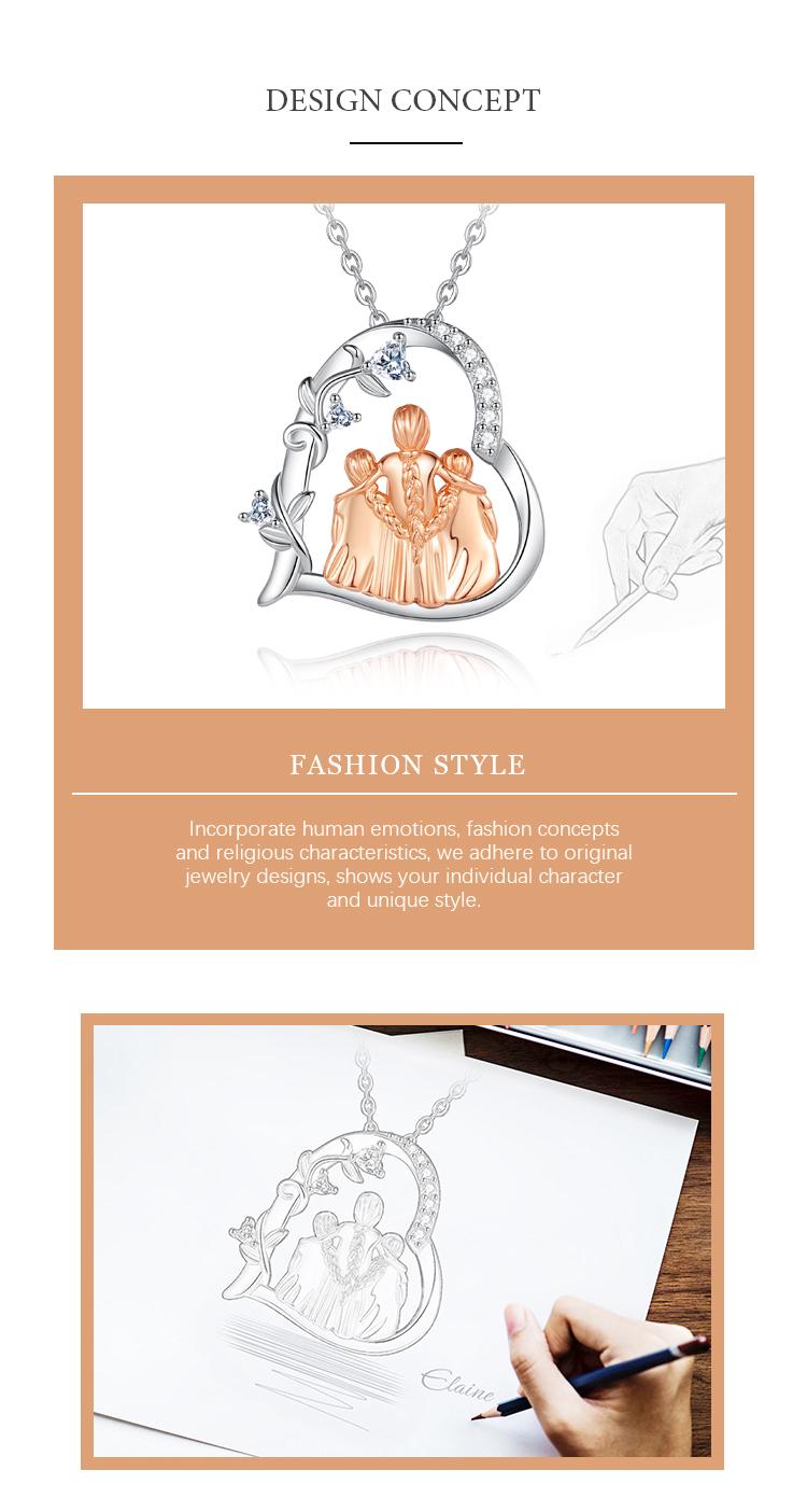 S925 Sterling Silver Mother & Daughter Heart Pendant, Elegant Necklace with Cubic Zirconia, Perfect Mother’s Day Jewelry Gift to Celebrate Love S925 Sterling Silver Mother & Daughter Heart Pendant, Elegant Necklace with Cubic Zirconia, Perfect Mother’s Day Jewelry Gift to Celebrate Love