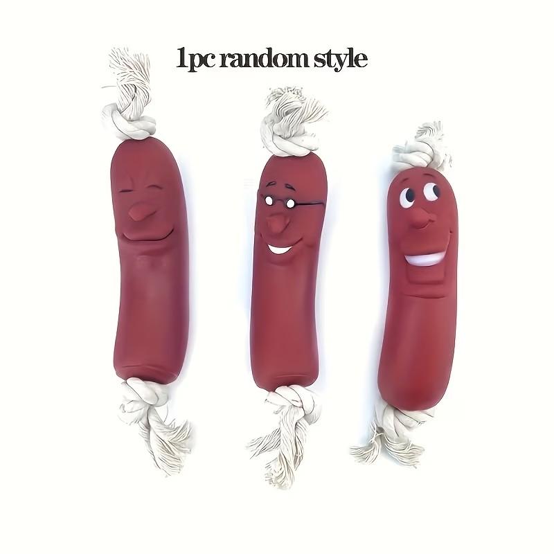 Fun Sausage Dog Chew Toy, Interactive Training Teething Toy, Bite-Proof Design, Durable and Safe, Ideal for Puppy Teething Relief