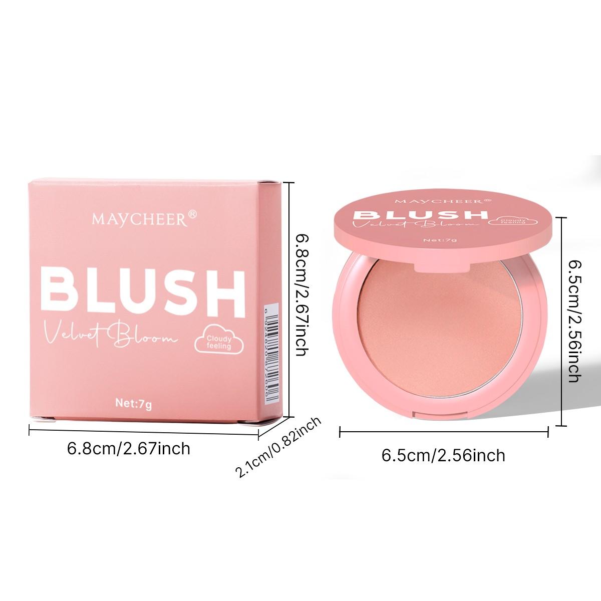 Matte Highlighter Blush Powder, Natural Makeup Effect, Long-Lasting, Fade-Resistant, Brightens Skin Tone, Perfect for Everyday Use