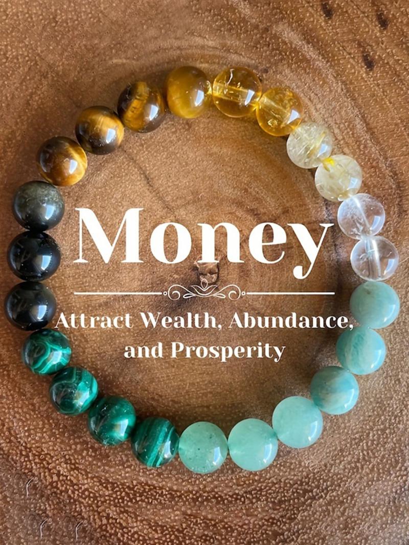 Energy Beaded Bracelet, Unisex Bracelet for Women & Men, Fashion Accessories for Party, Daily Clothing Decor, Trendy All-match & Exquisite Jewelry for Birthday Gift, Jewelry Gifts