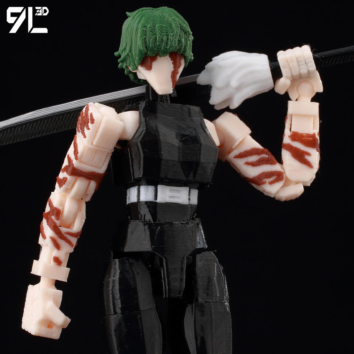 9L3D Printed Jujutsu Kaisen Dummy13 Lucky13 T13 Titan13 Zen'in Maki Anime Multi-Jointed Toys Action Figures Mannequin Model Gift