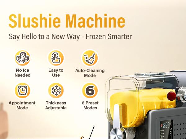 Make Valentine’s Day Sweeter  SYINTAO 2-in-1 Slushie & Soft Serve Machine | Auto-Clean | 6 Preset Modes | One-Touch Refreshing Drinks at Home | Compact, Easy & Always Ready for a Cool Treat (24-Hour On-Call)