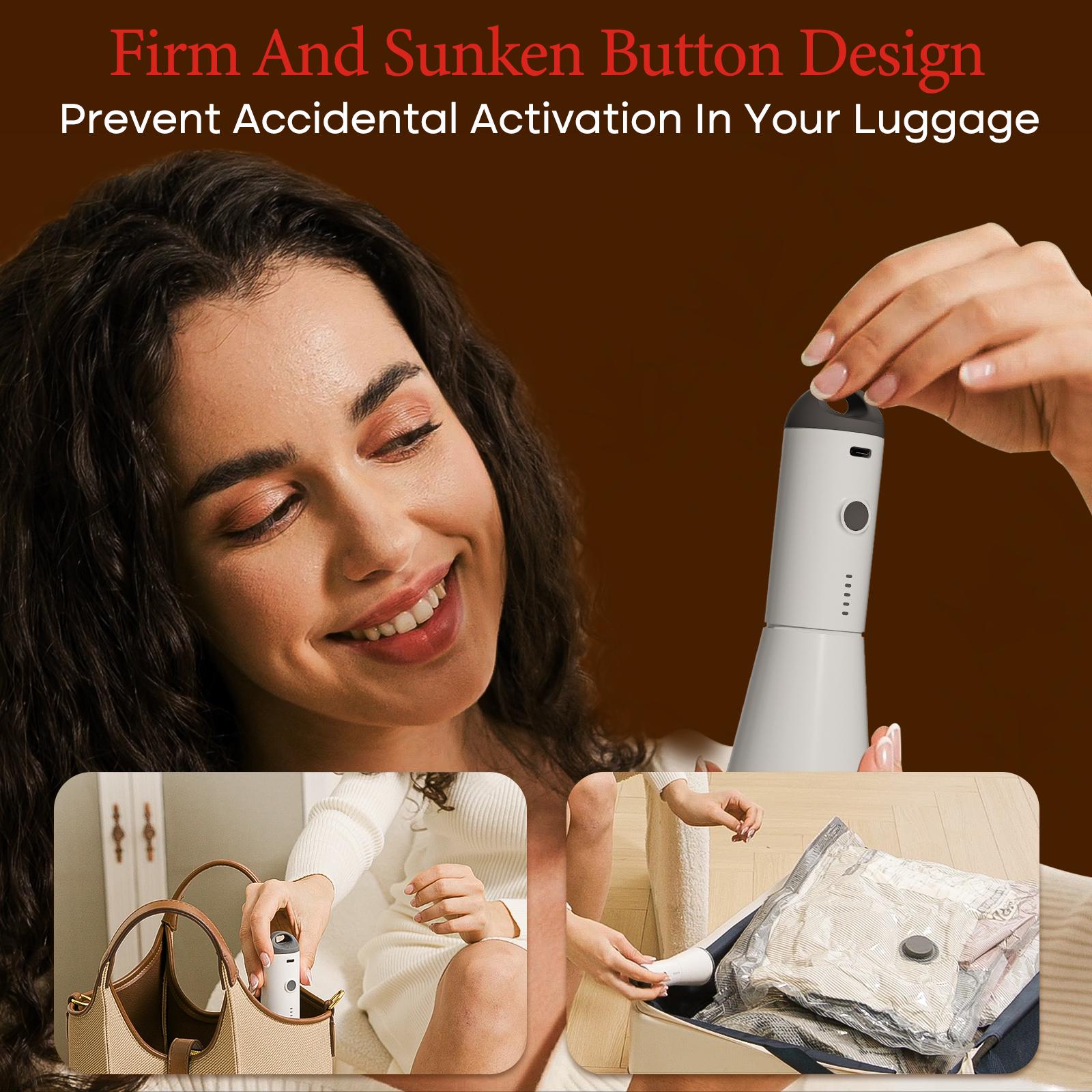 VACBIRD [2026 Upgraded] X7 Cordless Travel Vacuum Bag Set Vacuum Bags for Travel with Rechargeable air Pump, 15 Pack Carry-on Size Compression Packing Bags for Luggage and Suitcase, Space Saver for Clothes and Clothing Travel Zipper Pouches