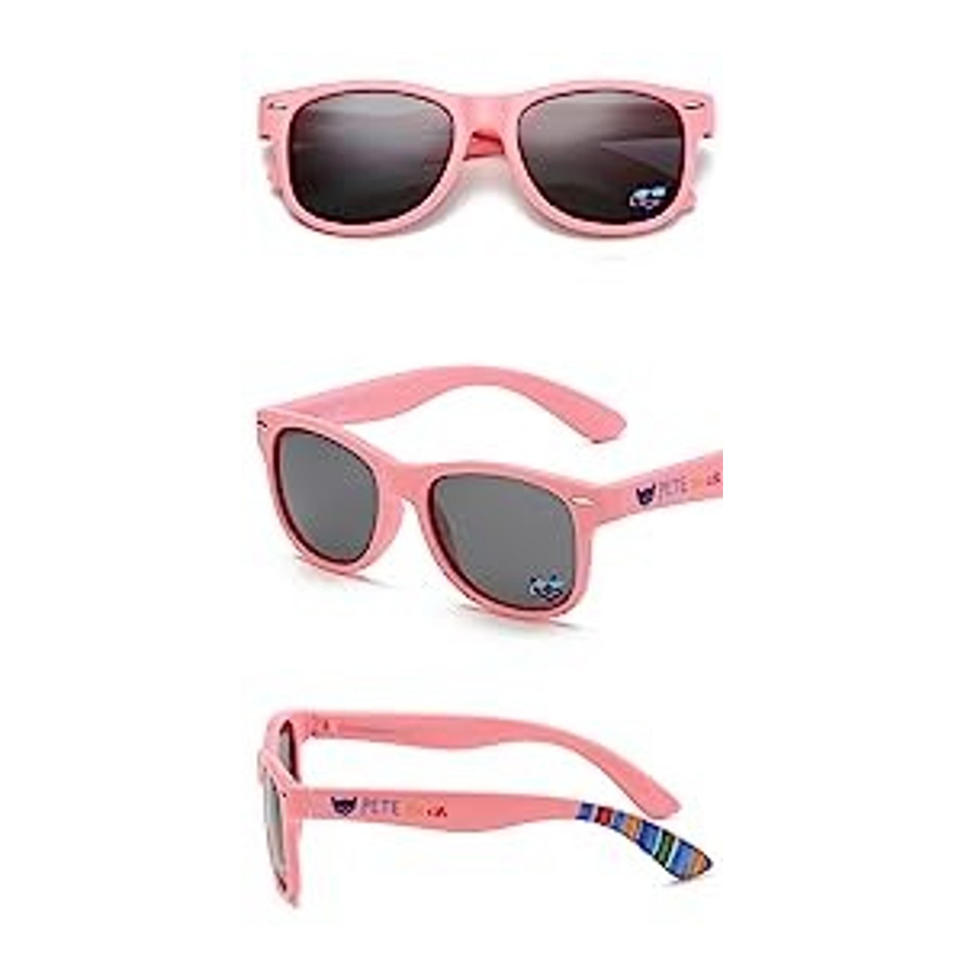 Toddler Polarized Sunglasses for Boys & Girls Ages 2-8 | 100% UV400 Protection, Durable Flexible Frame, Lightweight Design, Felt Case Included for Travel & Outdoor PlayGift