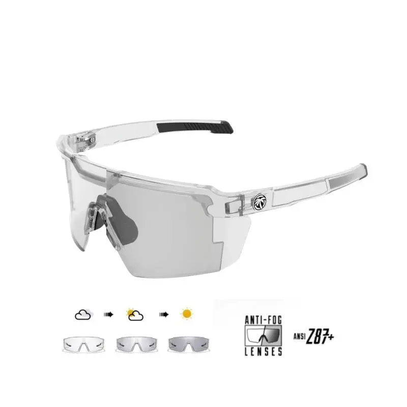 Future Tech sunglasses  are high-performance, ANSI Z87+ compliant which take whatever you throw its way. Sporting a futuristic design, its lateral protection and rubberized touch points provide all-day comfort, however fast you're going.UV400 Photochromi