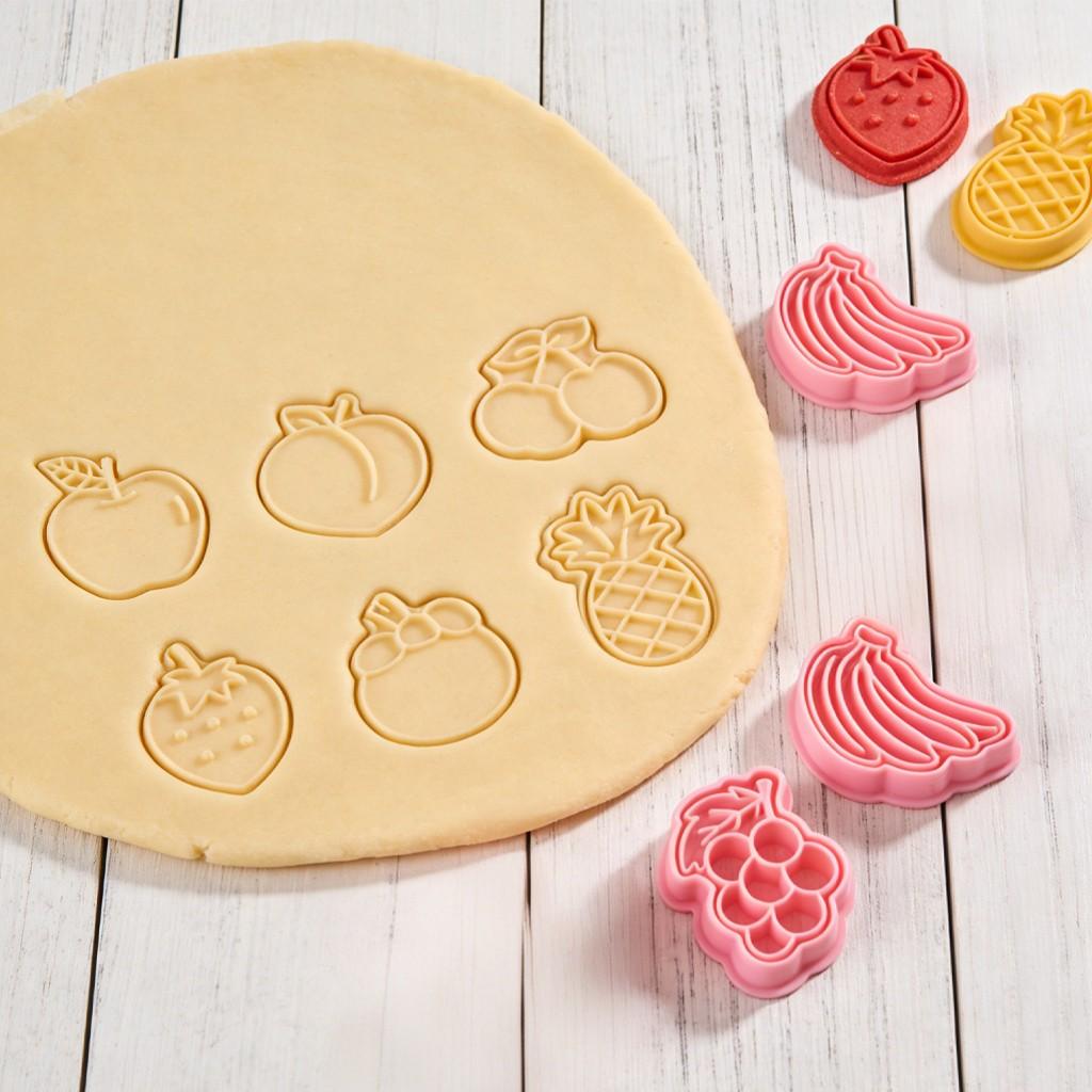 8-Piece Fruit Cookie Cutter Set, Cookie Cutter Stamps, Fondant Baking Tools, Baking Utensils Supplies, Royal Icing Cookie Cutters, Cookie Molds and Embossing Machine, For Baking Cookies, Pastries, Biscuits, Cake Decorations, Baking Supplies Kit