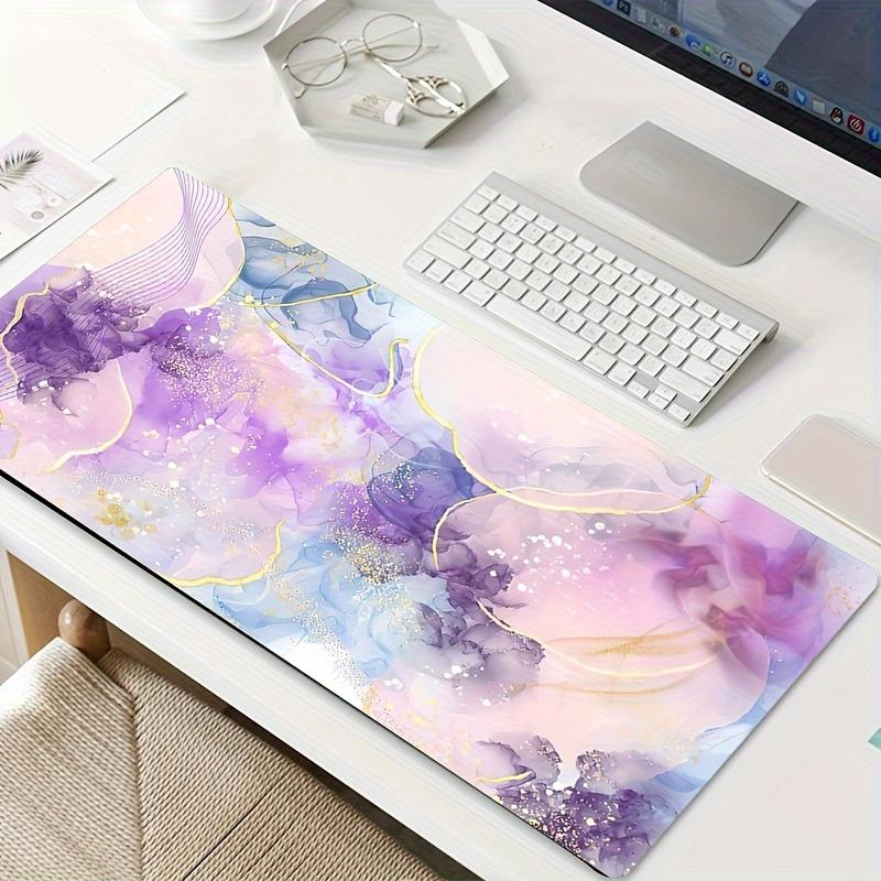 Viral Pink Marble Mouse Pad | Glitter Gold Vein Desk Mat | Oversized Non-Slip Office/Gaming Pad | Luxury Girly Aesthetic Decor | Smooth Surface for Daily Use | Trendy Glam Desk Setup 2025 Gaming Desk Accessory #FYP #DeskGoals #GlamVibes #PinkDesk
