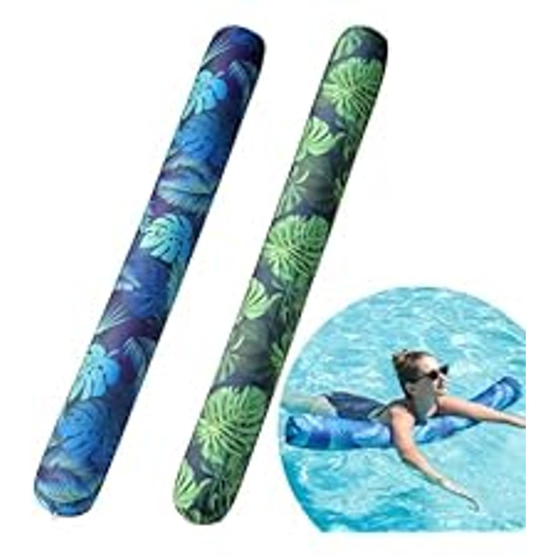 2 Pack Pool Floats with 2Pcs Beach Balls, 46'' Flamingo Pool Float 57'' Large Unicorn Pool Floaties for Adult, Heavy Duty Inflatable Swimming Rings Pool Accessories for Pool Water Party