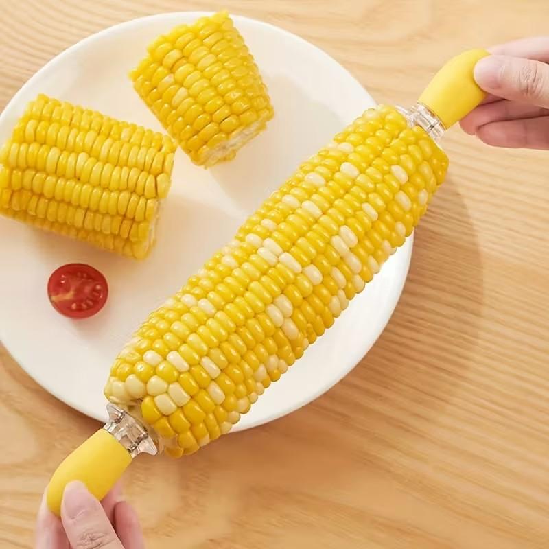 8pcs Multifunctional Corn Grilling Needle, Stainless Steel Barbecue Skewer, Easy to Clean and Store, Picnic Camping Essential