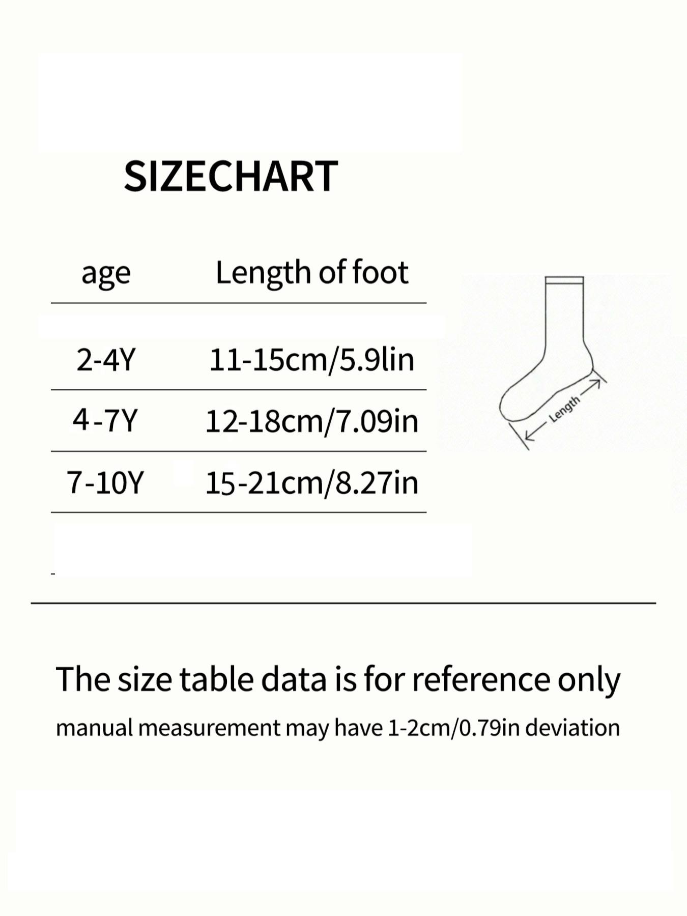 5 Pairs Kids Socks, Student Mid-Calf, Shark Pattern, Banana Monkey Cartoon, Fun Personality, Soft Comfortable, Daily Wear