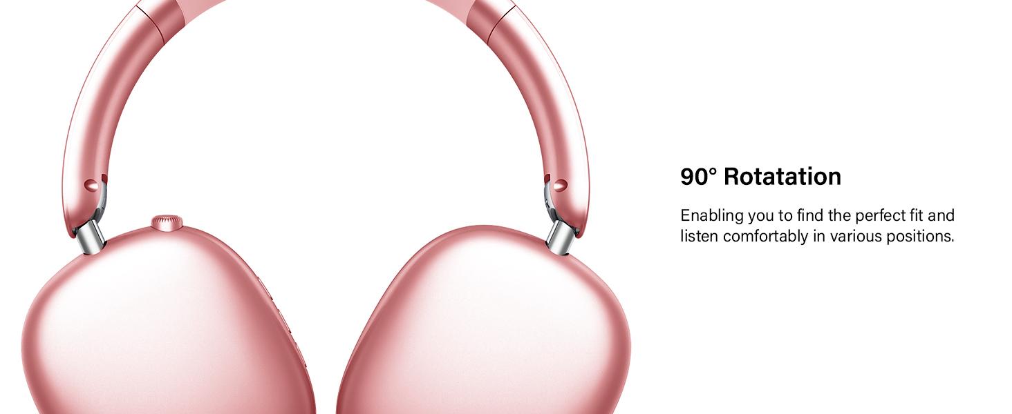 Wentronic Y01 ANC Headphones 48H Playtime,Hybrid Noise Cancelling,Hi-Res Audio,Foldable,Soft Earpads, with Mic for iOS/Android/PC