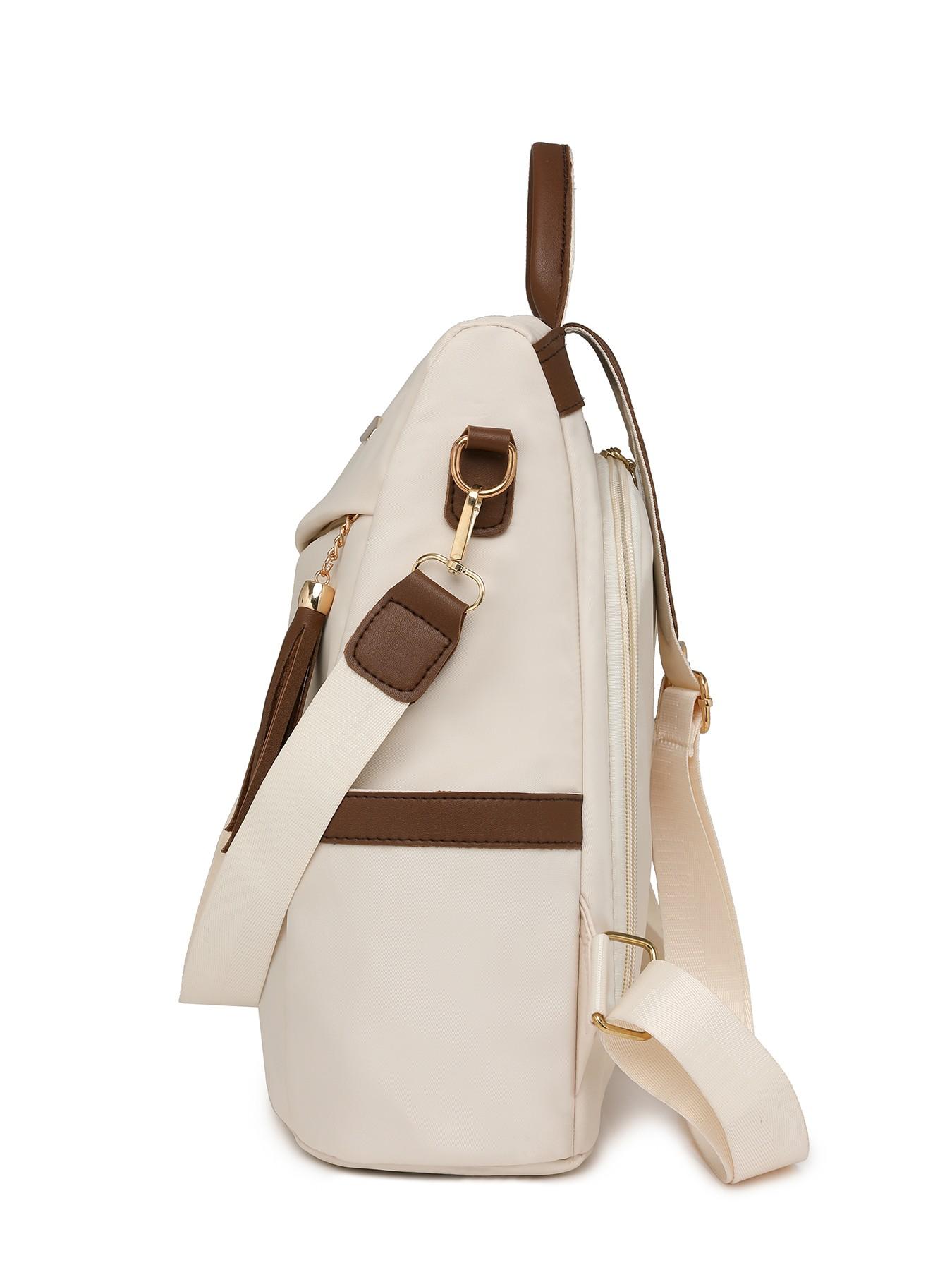 Retro practical and exquisite Su decorated backpack, high-quality texture and fashionable large capacity backpack, with multi zipper pocket design, suitable for outdoor travel, wilderness outings, shopping mall shopping, Backpacks Women