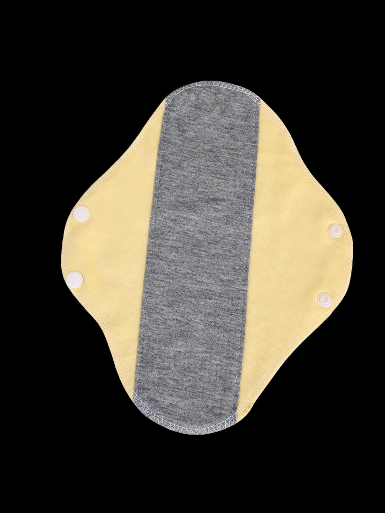 3-Pack Mixed Color Graphene Antibacterial Washable Cotton Pads, Reusable Sanitary Pads for Middle Aged and Elderly, Leak-Proof Incontinence Pads