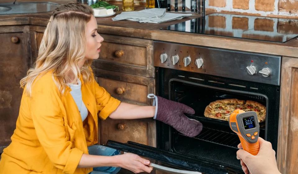 Inkbird infrared thermometer gun, digital infrared thermometer gun, suitable for food, cooking, barbecue, kitchen utensils, Grill Gadgets Measuring