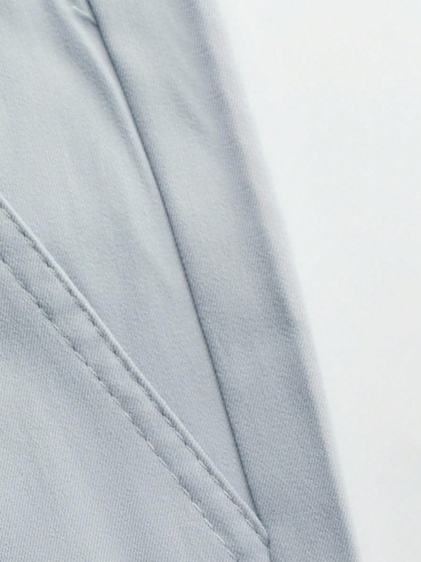 Men's Versatile Solid Color Wide Leg Pants, Unique Button Design, Fitted Style Perfect for Parties and Daily Wear, Casual Fitted Trousers