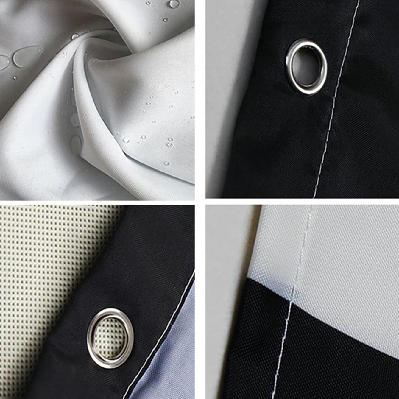 Cute Cow Pattern Bathroom Shower Curtain, 1 Count Waterproof Bathroom Curtain with 12pcs Hooks, Bathroom Decor Supplies, Bathroom Decoration Accessories