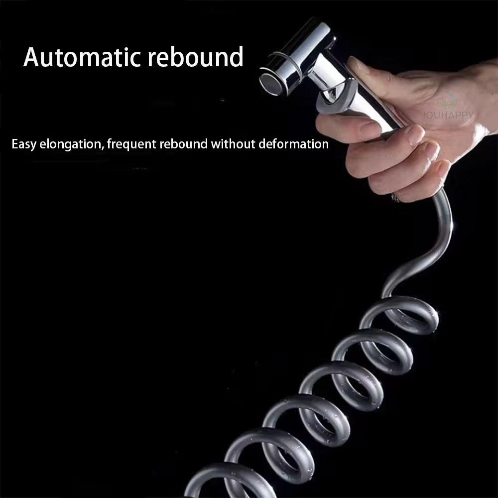 304 Stainless Steel Flexible Spring Hose, Extendable Shower Connector, Bathroom Faucet & Toilet Accessory, 2/3/5m Length Options