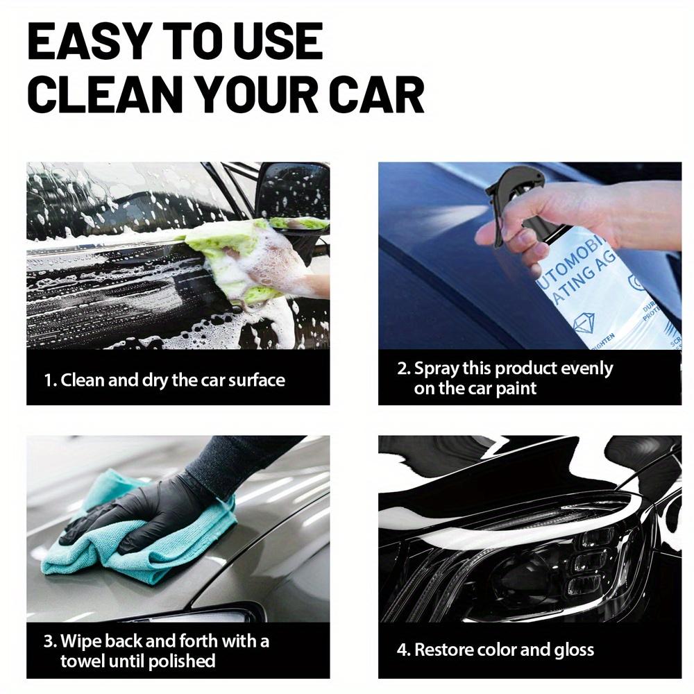 100ML Car Paint Coating Agent, High Gloss Brightening, Hydrophobic Waterproof, Scratch Resistant, UV Protection, Long-Lasting Defense