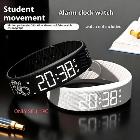 New Multifunctional Unisex Electronic Sport Watch with Clock, Pedometer for Walking, Timer and Night Light, Wearable, Holiday Gift (Band Only)