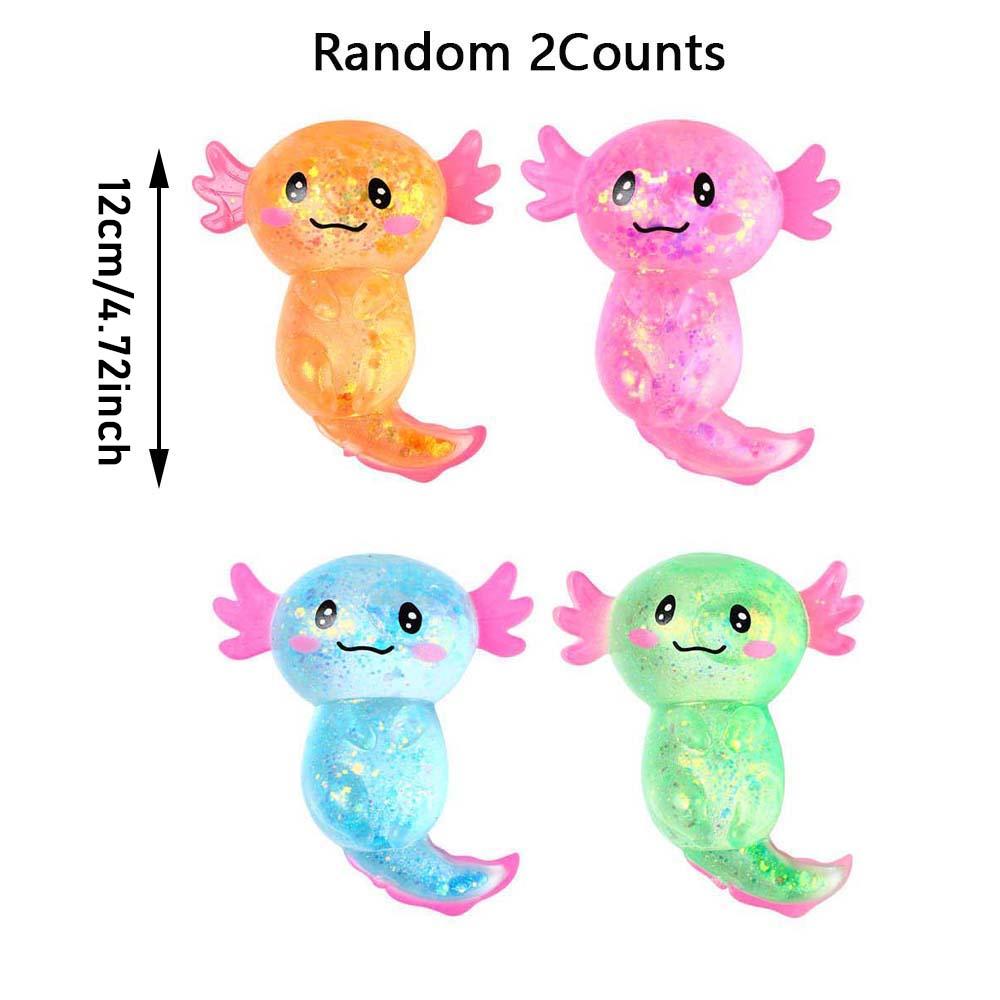 a2025Axolotl Unicorn Squishy Toys, Stress Relief & Sensory Fidgets for Adults, Unisex Gift for Christmas & Festivals, No Batteries Needed