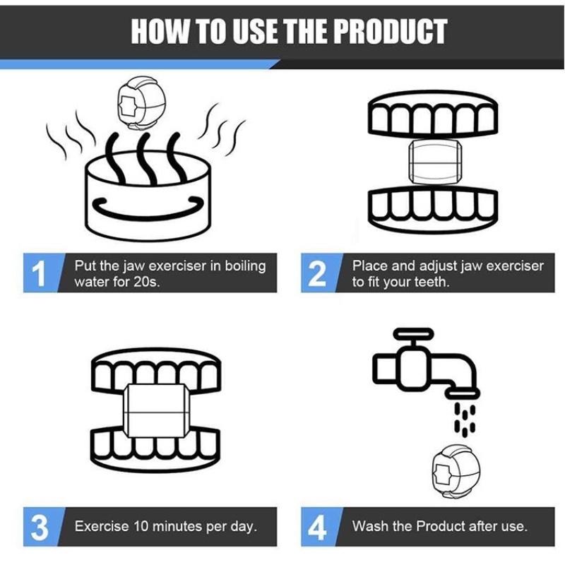 New Jaw Trainer Hanging Rope, Facial Muscle Training, Chin Line Exercise Ball, Suitable for Any Venue, Shape Jawline, Neck and Face Tightening