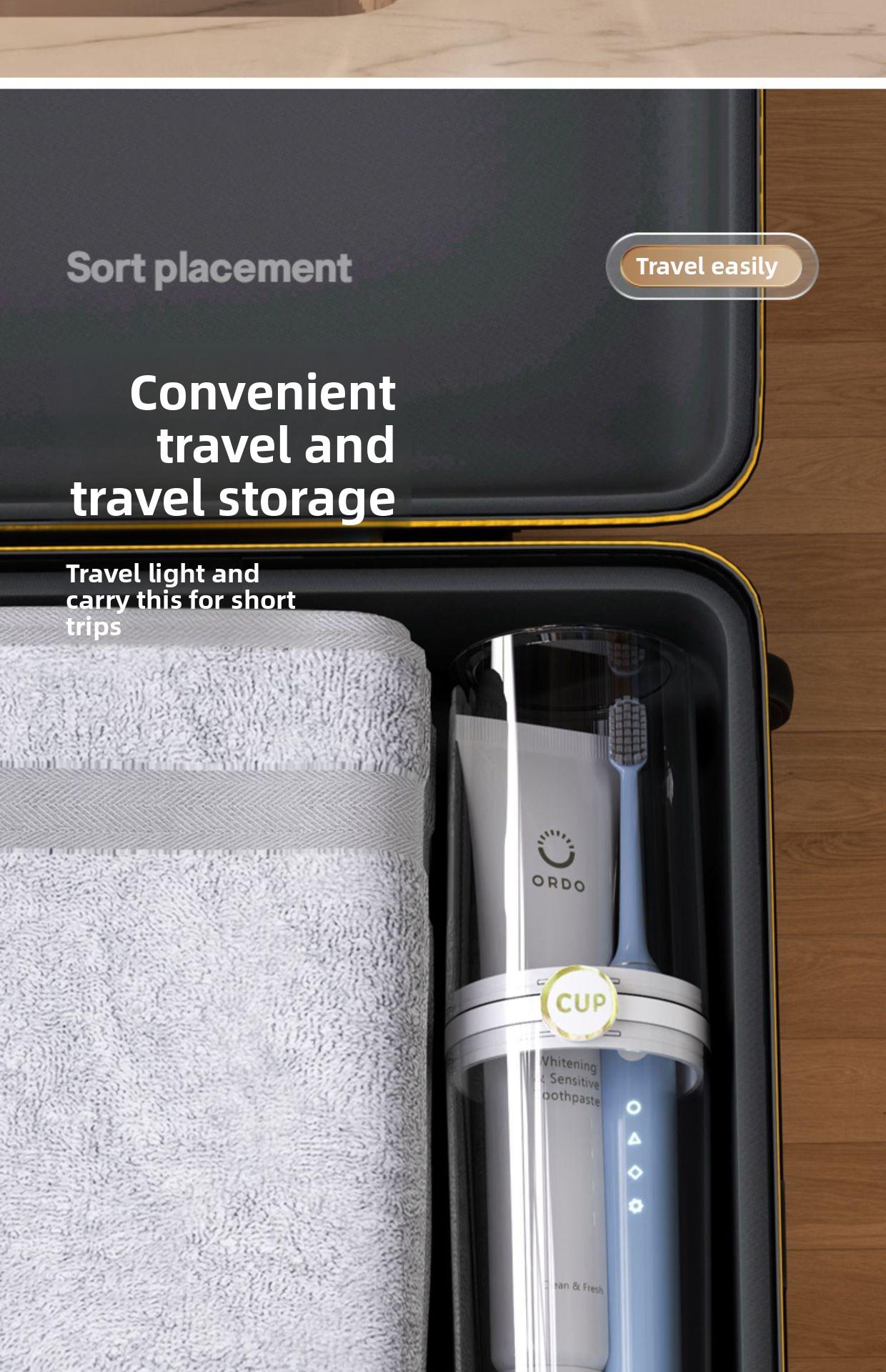 Portable Travel Toothbrush Cup Set for Couples Home Dormitory Use Compact Storage Toothbrush Holder with Drain Hole and Lid Ideal for Travel Camping