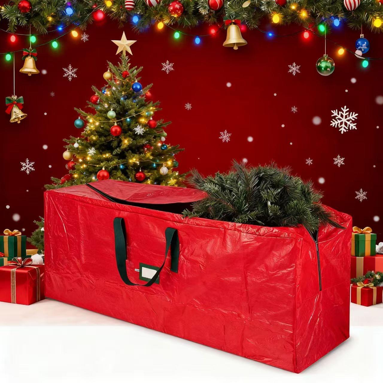 Large Tree-Shaped Storage Bag, Foldable Rolling Design with Handle and Zipper, Durable Gardening Supplies Organizer Box, Space Saving Bags