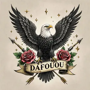 Dafuou tattoo shop logo