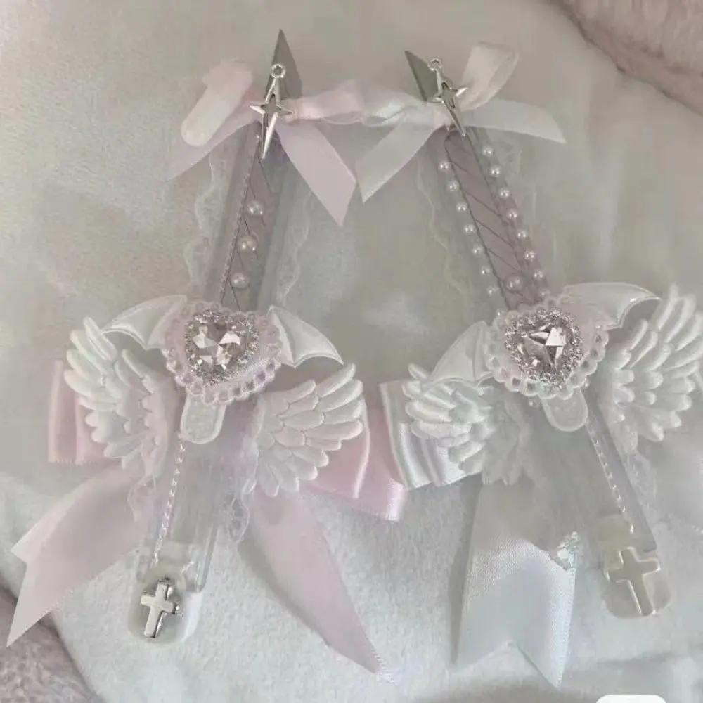 Original Dolly Style Handmade Utility Knife, Cute Bow Decor Cutter, Alt Subculture Anime Box Opening Parcel Cutting Tool