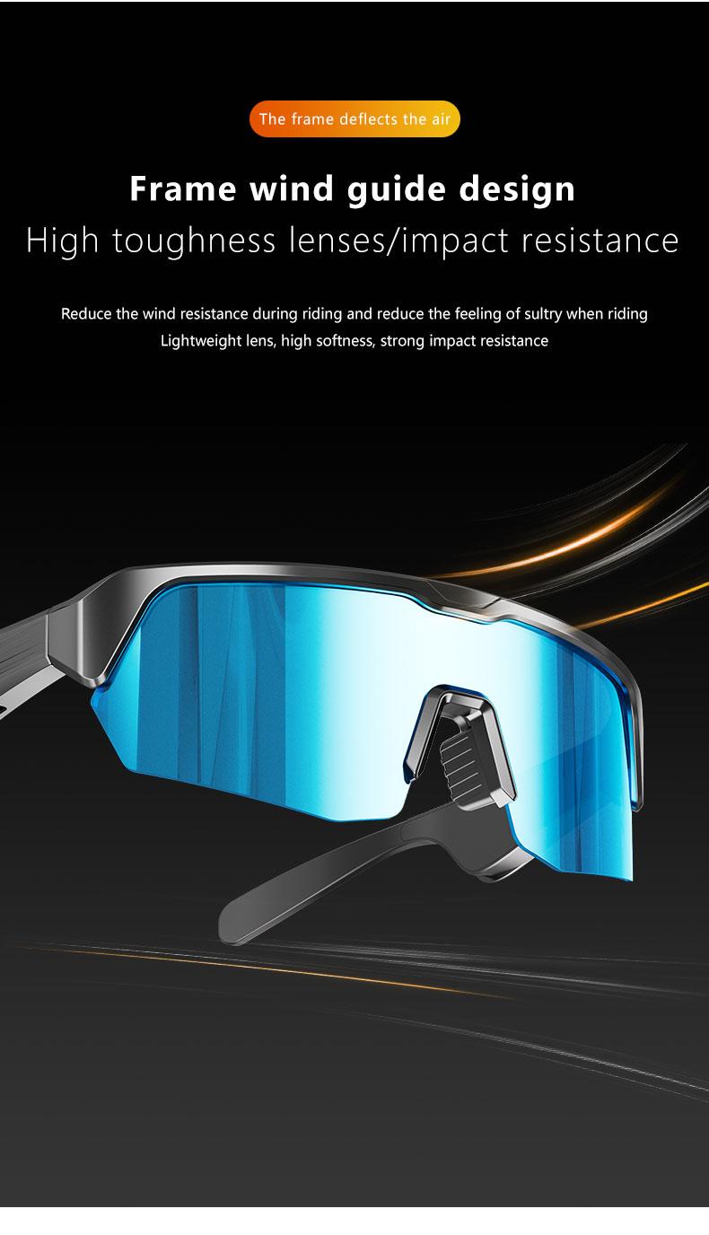 Bluetooth Smart Sunglasses with 130mAh Battery & Fast Type-C Charging-UV Protection,  Polarized Cycling Running Glasses for Men Women ,Riding, Fishing, Climbing, Hands-Free Calling Wearable Electronic Gadgets