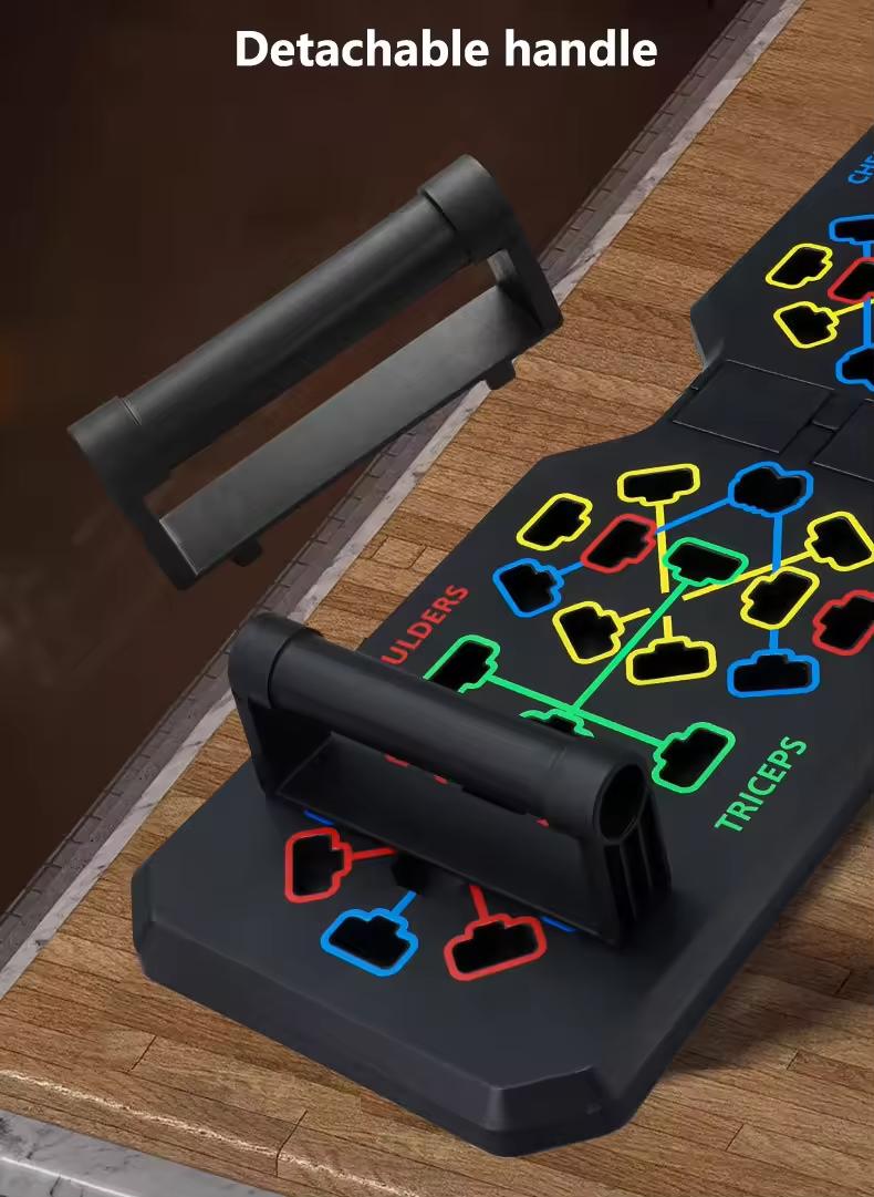 16-in-1 Multi-Function Push Up Handles: Portable, Foldable, and Suitable for Men and Women - ABS Material, No Power Required Home Gym Exercise Equipment