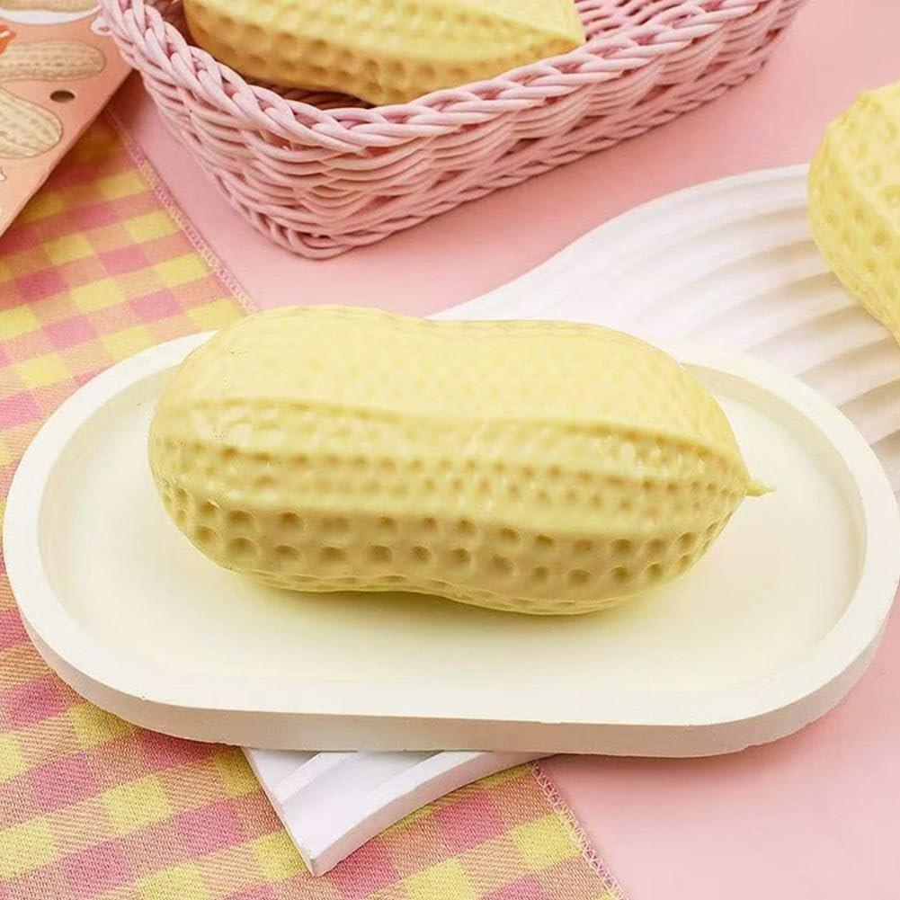 Peanut Squishies Soft Squeeze Dough Squishy for Anxiety Relief & Focus – Sensory Decompression Toy for Kids & Adults – Fun Desk Toy & Party Favors