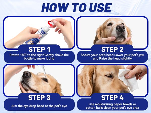 Wellix PET Dog Eye Drops, Eye Drops for Dogs&Cats, Dog Eye Infection Treatment to Soothe Eye Allergy, Soothe Dry Eyes Pink Eyes, Dog Tear Stain Cleaner-60ml Wellix PET Dog Eye Drops, Eye Drops for Dogs&Cats, Dog Eye Infection Treatment to Soothe Eye Allergy, Soothe Dry Eyes Pink Eyes, Dog Tear Stain Cleaner-60ml