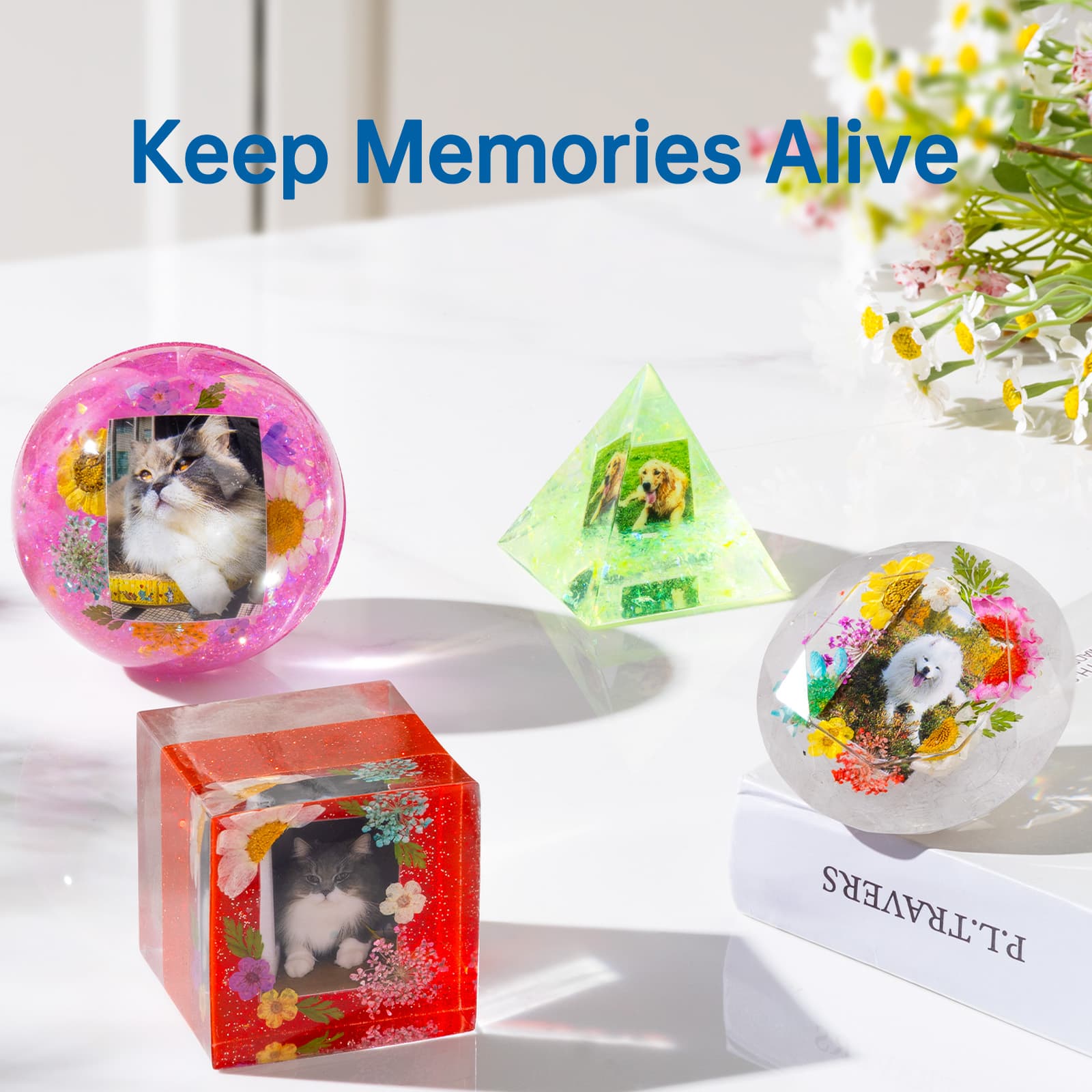 Epoxy Resin Kits and Molds Complete Set, Christams Gifts, 16oz Resin Art Kit with Silicone Molds, Pigment, Dried Flowers, Crafts for Adults, Beginners, Art Supplies for DIY Lovers, DIY Gift for Women