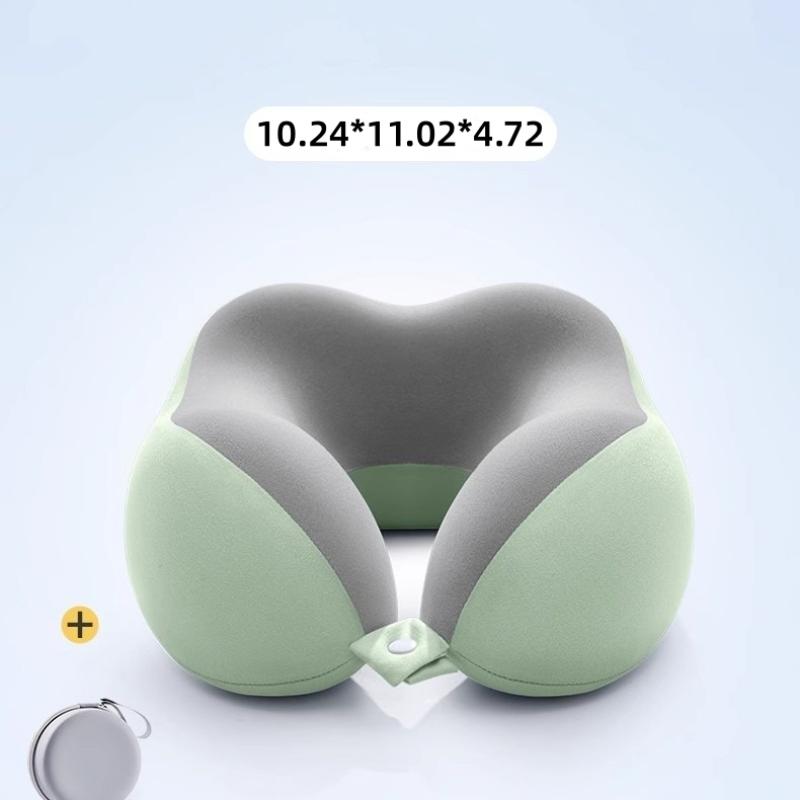 Portable cervical pillow, suitable for travel and home | Ergonomic design, compact and easy to store, comfortable sleep, suitable for desk, car and long-distance flights, slow rebound, machine washable pillowcase