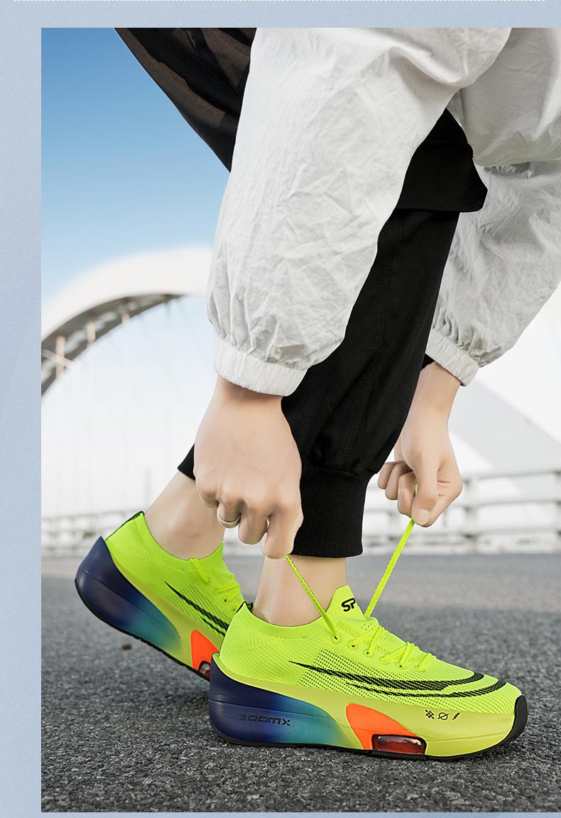 Stylish Unisex Sports Running Shoes with Breathable Knitted Upper, Non-Slip Technology and Shock Absorption for Everyday Fitness, Road Running Shoes, Athletic Running Shoes, Workout Sneakers