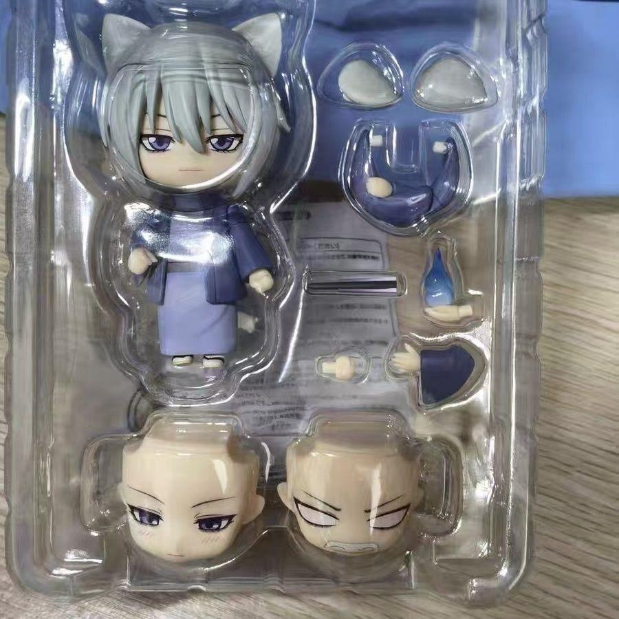 Anime Q Version Clay Figure #2443 Bara Exchangeable Face Collectible Model, Handmade Office Toy, Unique Design, Perfect Gift