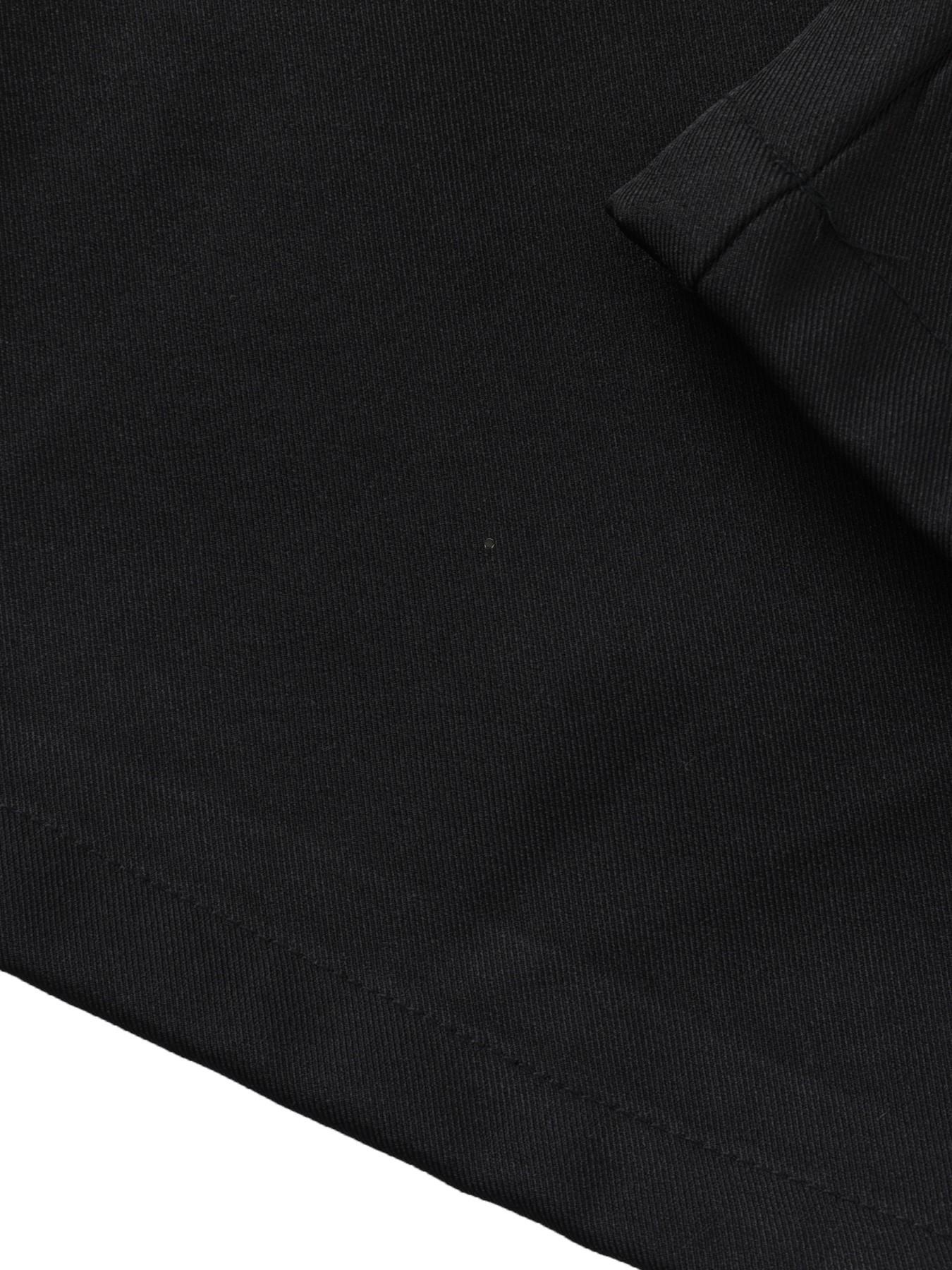 Men's High Waist Pleated Wide Leg Dress Pants, Casual Straight Leg Trousers with Button Detail, Relaxed Fit Business & Streetwear Pants for Men, Menswear