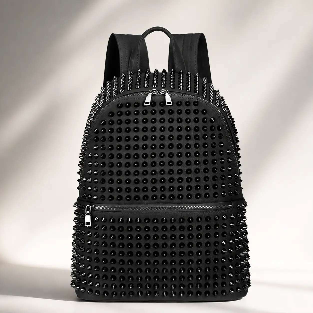 Cozy Large Canvas Backpack For Women Fits 16 Inch Laptop Commuter Daily Carry Breathable Durable Rivet Detail 20 35L Polyester Lining Unisex Street Style Black