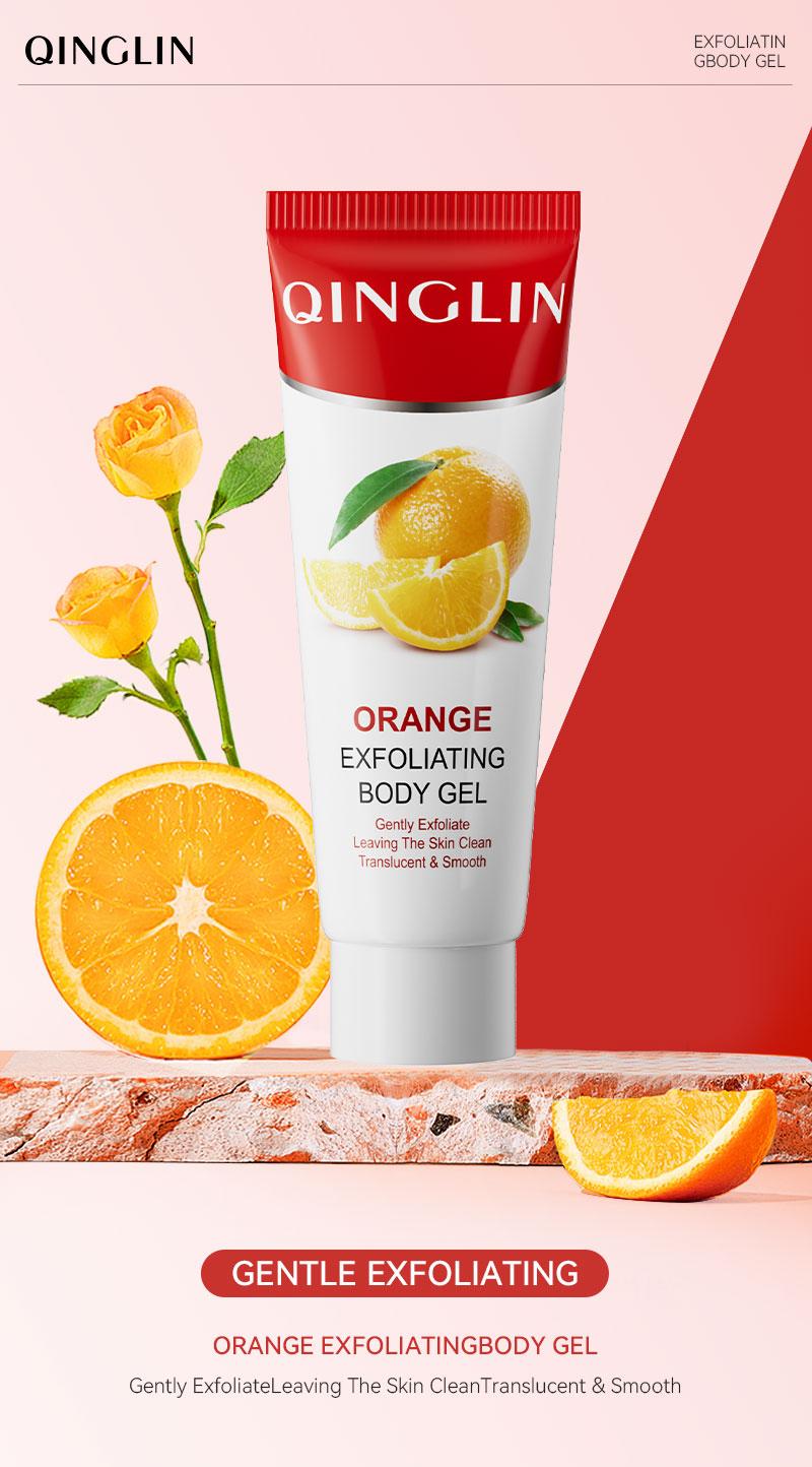 【QINGLIN】Orange Exfoliating Enzyme Gel | Peeling Gel for Skin Care, Moisturizing Exfoliator Suitable for All Skin Types 100g Gentle Smoothing daily comfort  rene skin