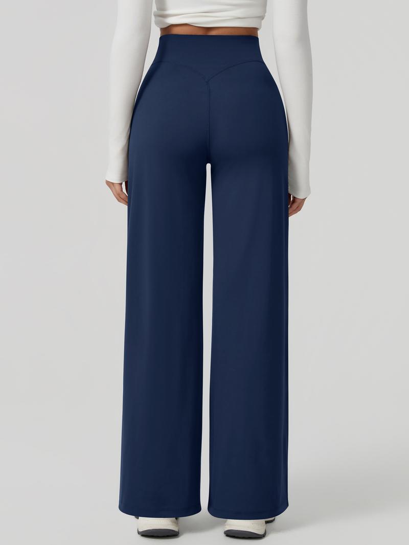 Women's High-Waisted Wide-Leg Pants, Casual Chic Trousers, Comfortable Loose-Fitting Design, Soft Breathable Fabric, Perfect for Daily Wear & Sports