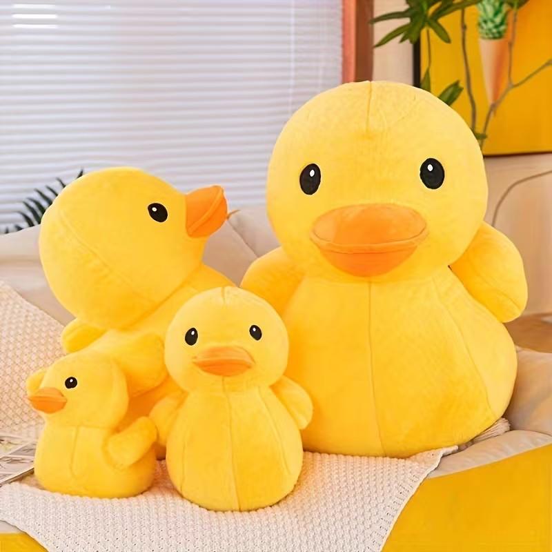 New Large Duck Plush Pillow Stuffed Animal Toy, Soft Texture, Beautiful Color, Cozy Cushion, Bedroom Living Room Sofa Decor (24cm*21cm*19)