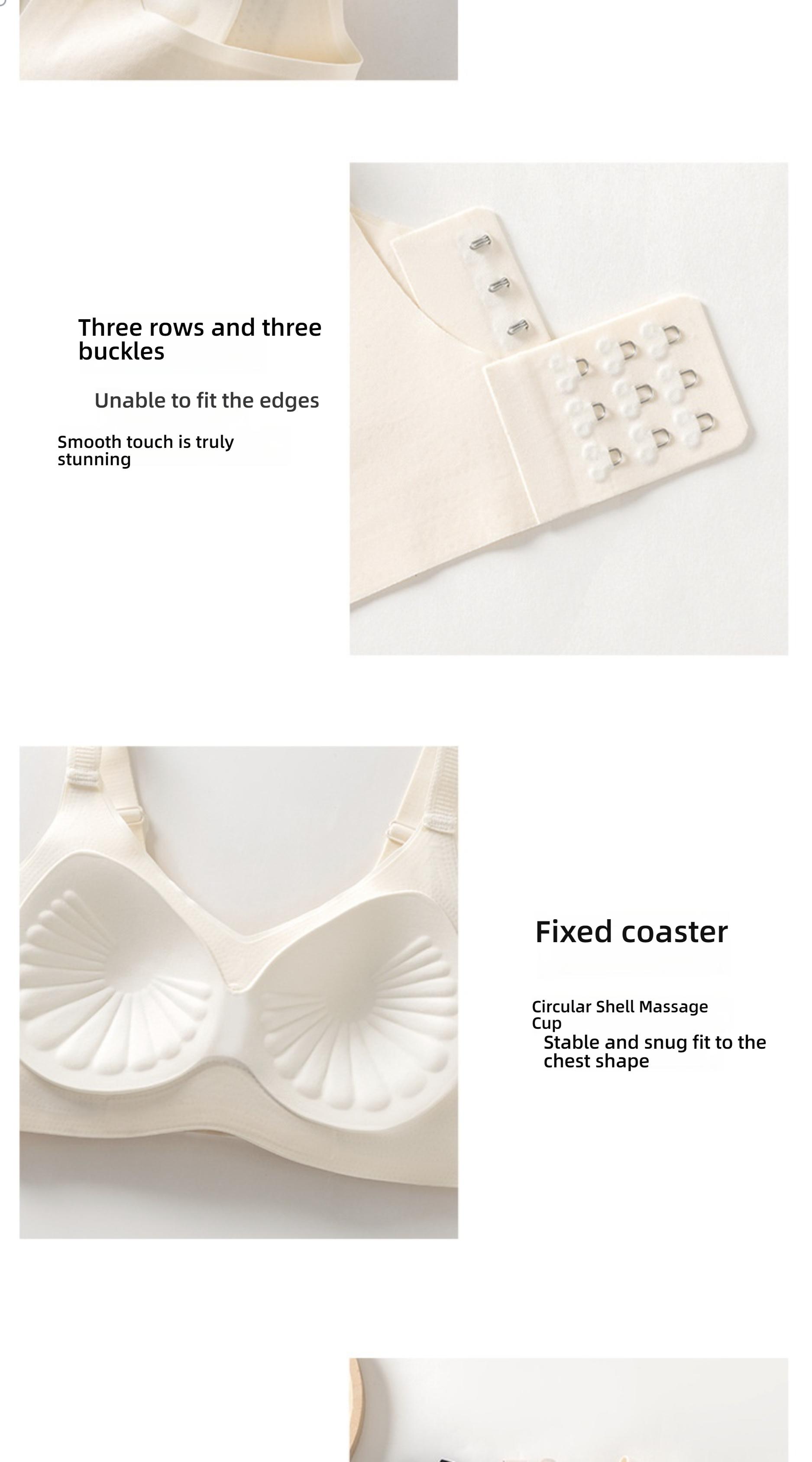 Fixed Cup Lift Push-Up Bra, Anti-Sag No Underwire Gathered Breast Support, Seamless Adjustable Backless Tube Top Lingerie