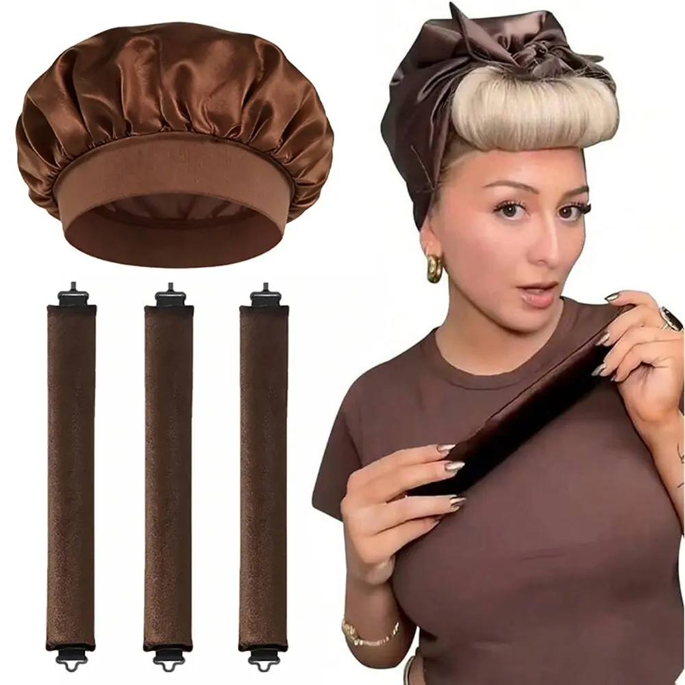 Heatless Hair Curler, No Heat Curling Rod for Overnight Styling, Soft Sleeping Hair Roller for Natural Waves and Curls, Easy DIY Hair Styling Tool for Long Hair