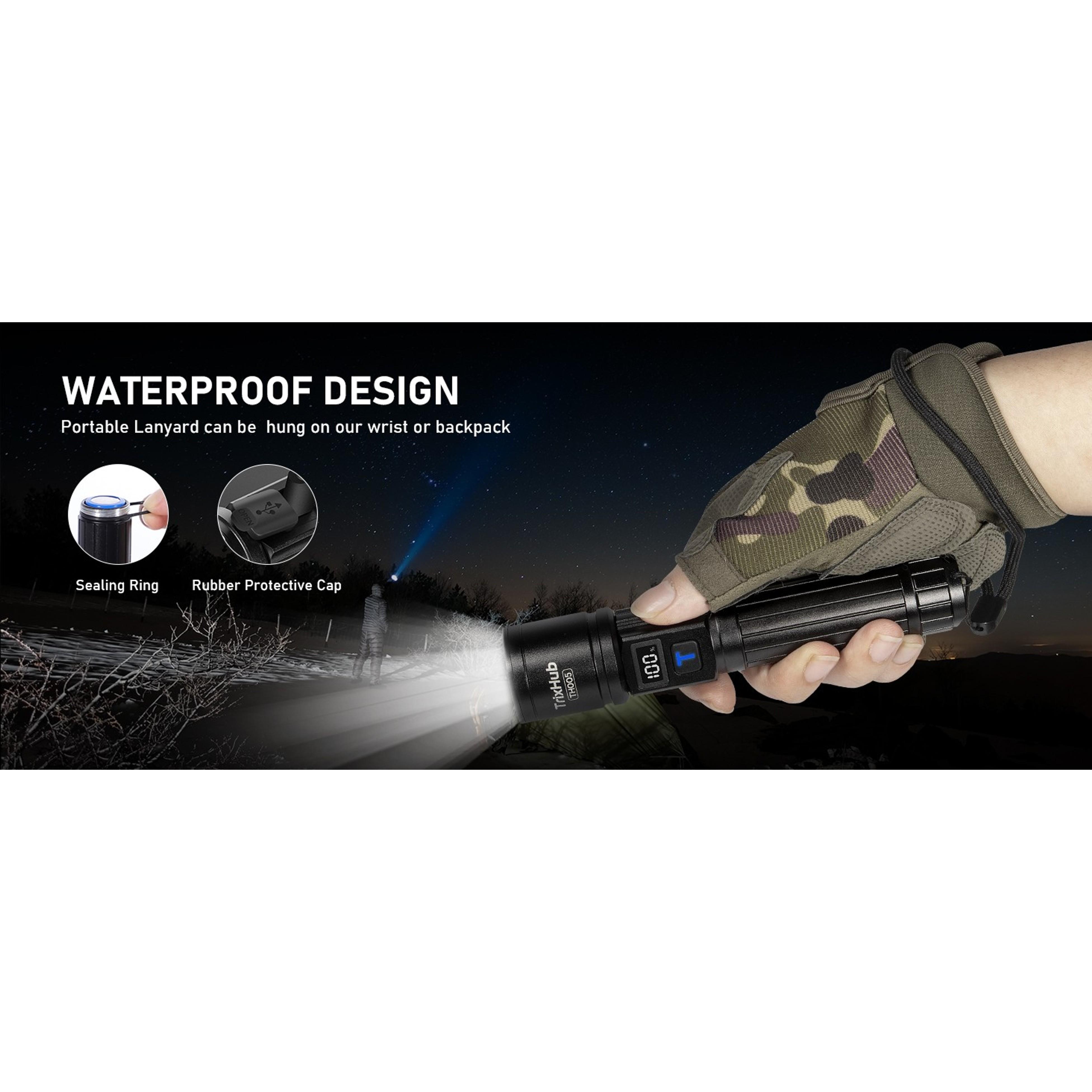2 Pack Rechargeable Flashlights, Super Bright High Lumens Flashlight