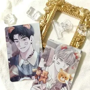 2 Pcs/set Male Male Love Manhwa Lomo Card Comics Characters HD Photocard Postcard Fans Collection Decorate Friends Cosplay Gift