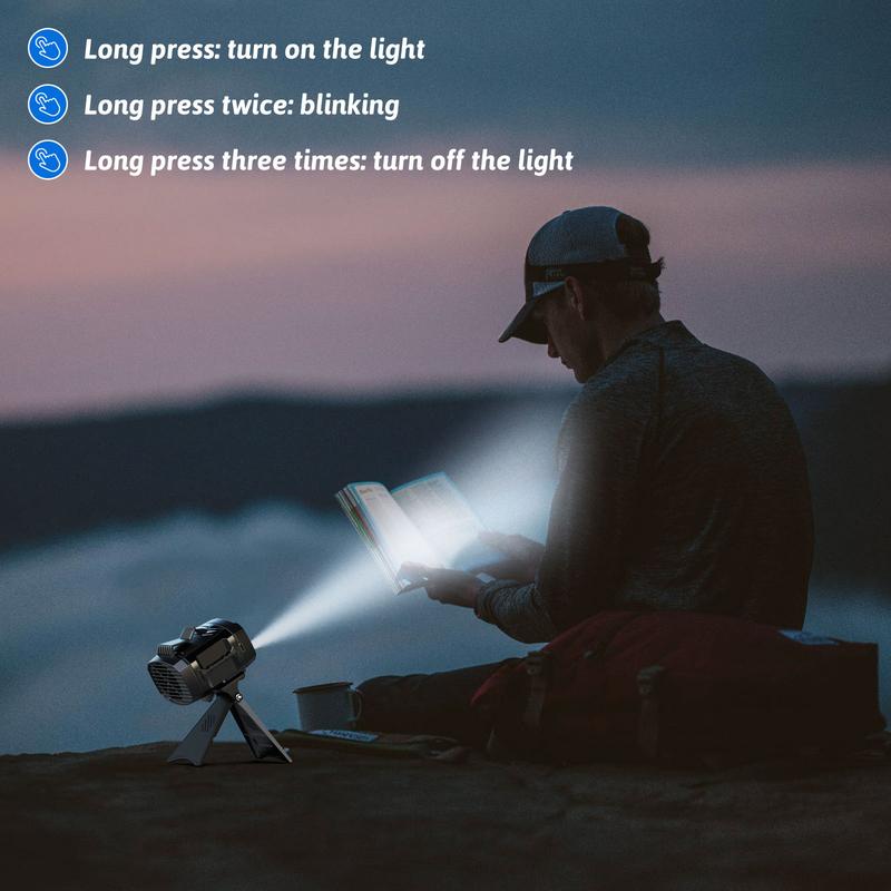 Waist Fan-Under Shirt Fan, Rechargeable,LED Lights, Clip Fan, 4 Speeds, Body Fan for Outdoor Workers, Fishermen, Warehouse Workers, Tourists, Medics Gadgets 2025,Gifts for Holiday