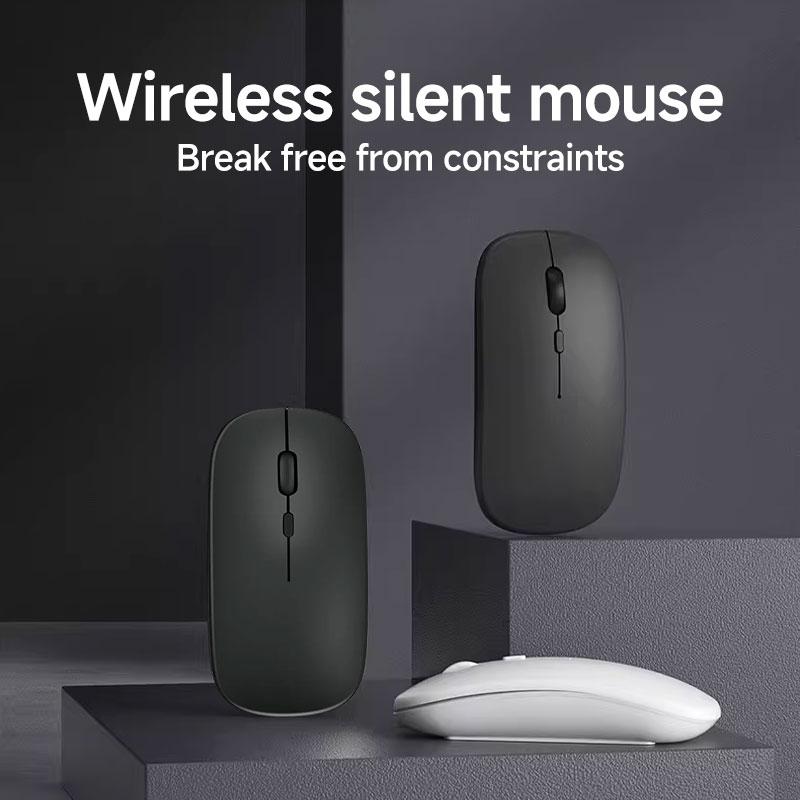 Wireless Mouse, Silent Gaming Office Portable Mouse, Compatible with Laptop/desktop/tablet, Durable for Home and Work, No Battery Included