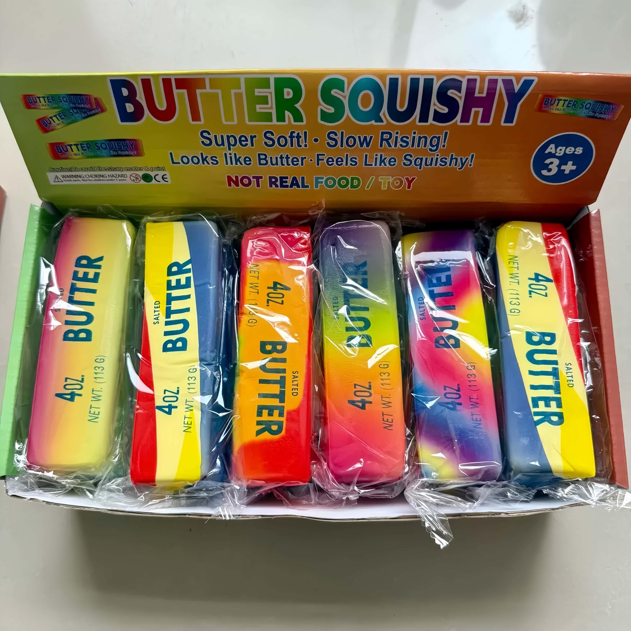 Slow Rebound Butter Stick, Ultra Soft PU Trending Squishy Fidget Squeeze Toy, Stress Relief Tool, Perfect for Office Breaks, Comfortable and Fun, Sensory Fidget Gift, Pocket Stress Relief